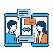 企業とのメッセージ